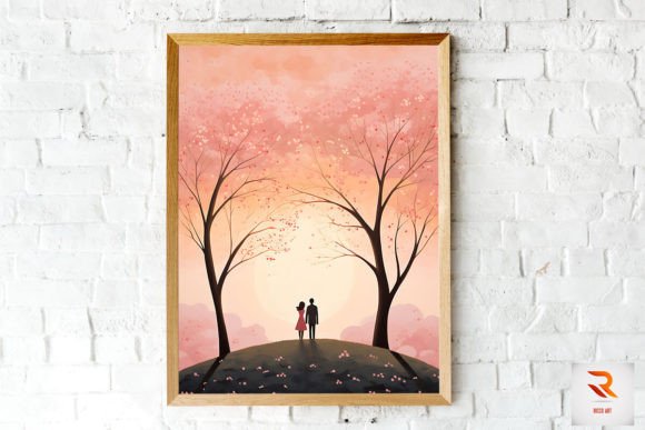 Download Nice Silhouette Couple Valentine Art - Premium Resources